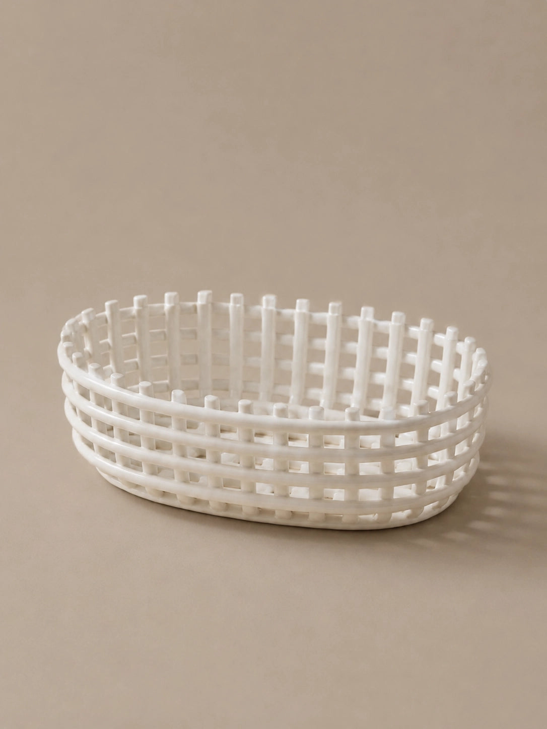 CERAMIC WOVEN BASKET