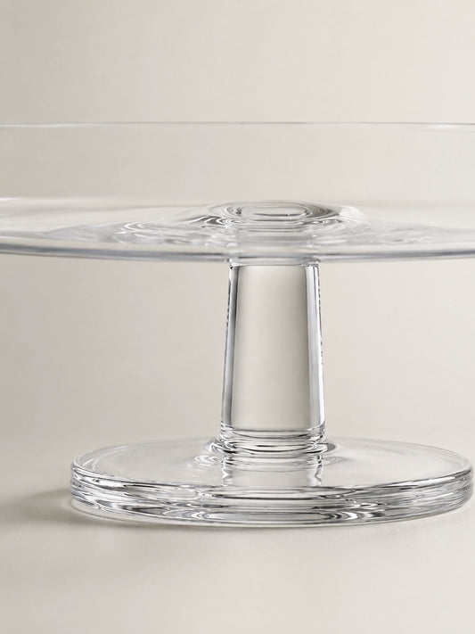 RAISED GLASS SERVING DISH