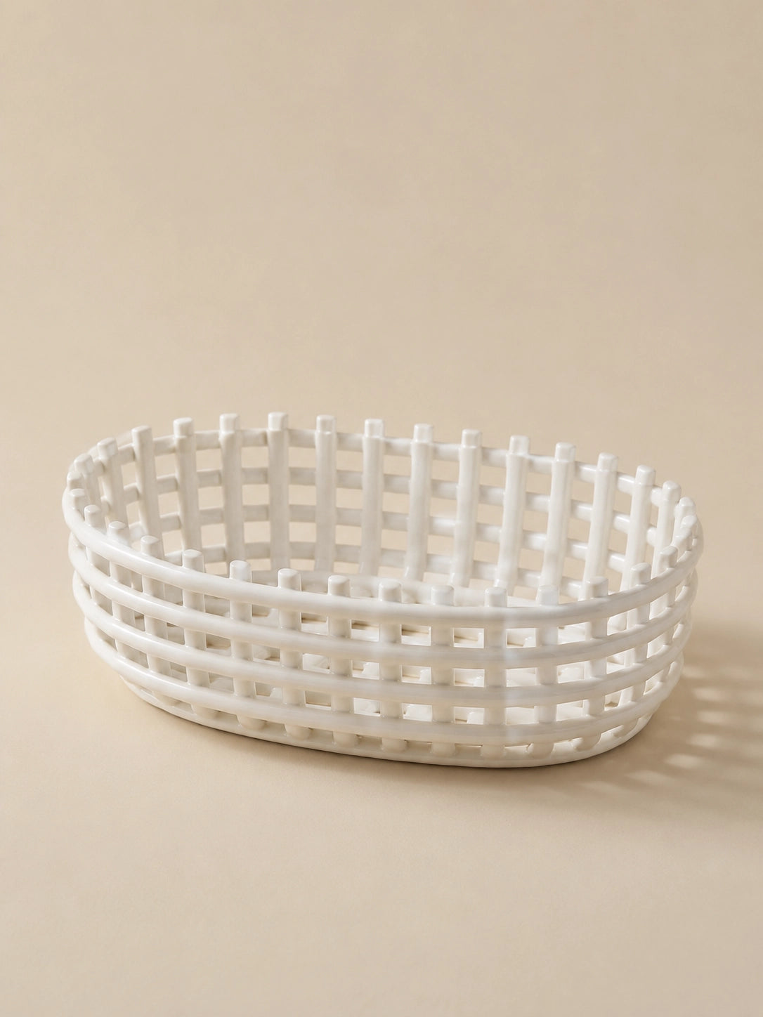 CERAMIC WOVEN BASKET