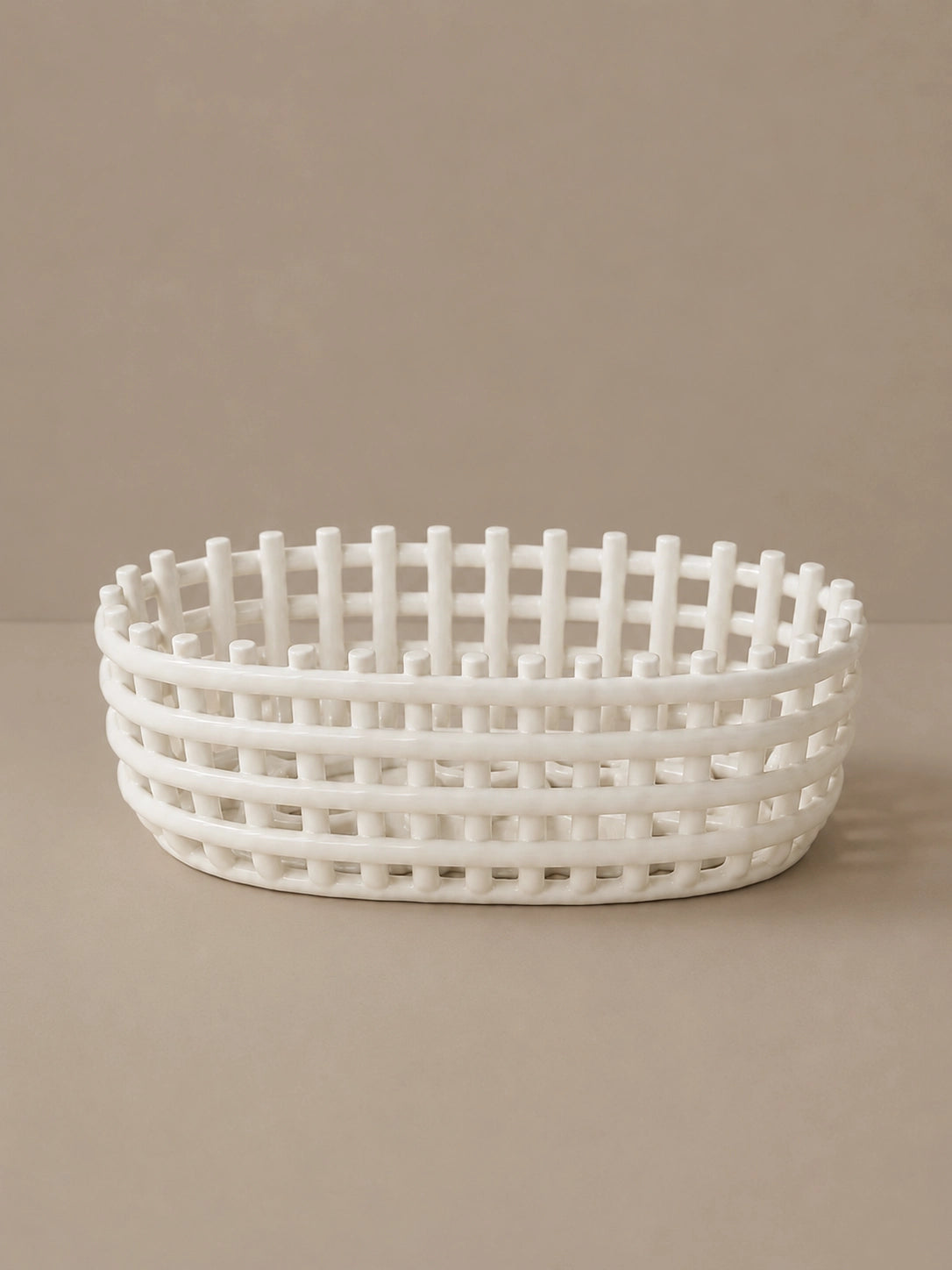 CERAMIC WOVEN BASKET