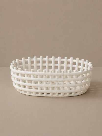 CERAMIC WOVEN BASKET