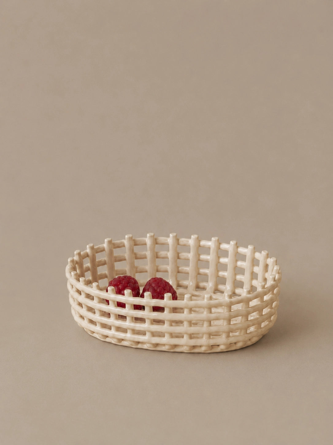 CERAMIC WOVEN BASKET