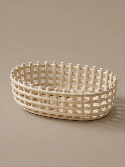 CERAMIC WOVEN BASKET