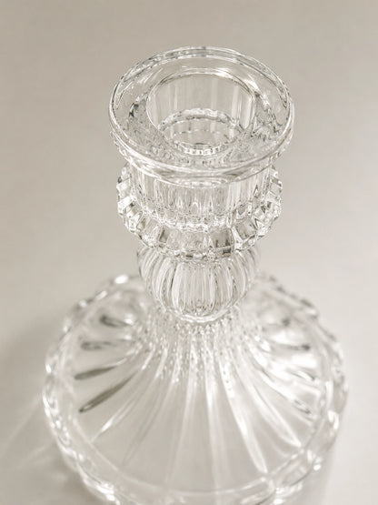 ROUND RIBBED CANDLESTICK