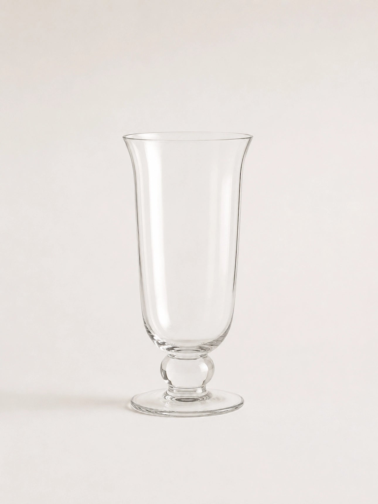 TALL STEMMED GLASS VASE