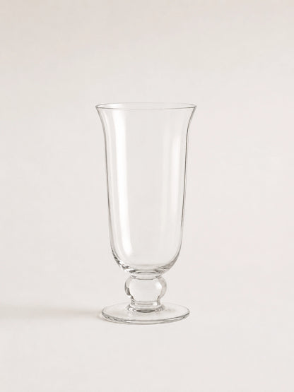 TALL STEMMED GLASS VASE