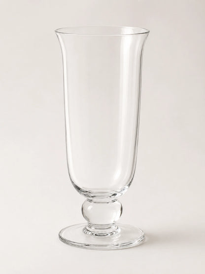 TALL STEMMED GLASS VASE