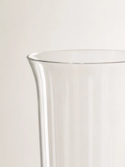 TALL STEMMED GLASS VASE