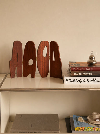 HANDCRAFTED SOLID WOOD  SCULPTURE