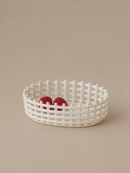 CERAMIC WOVEN BASKET