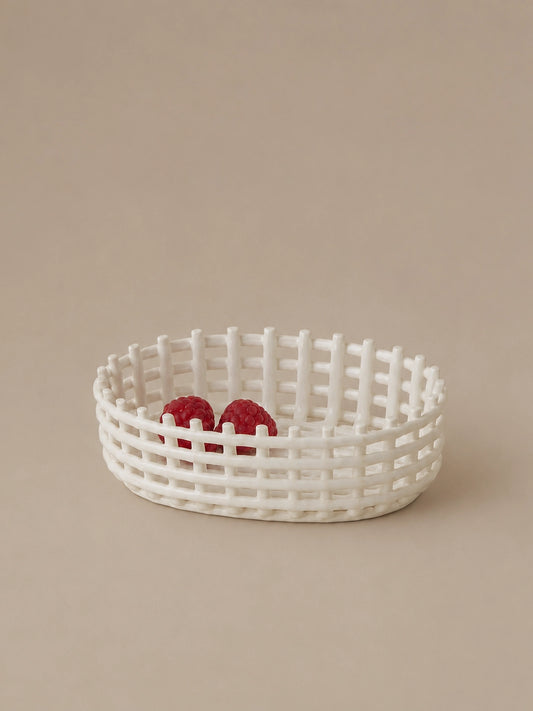 CERAMIC WOVEN BASKET