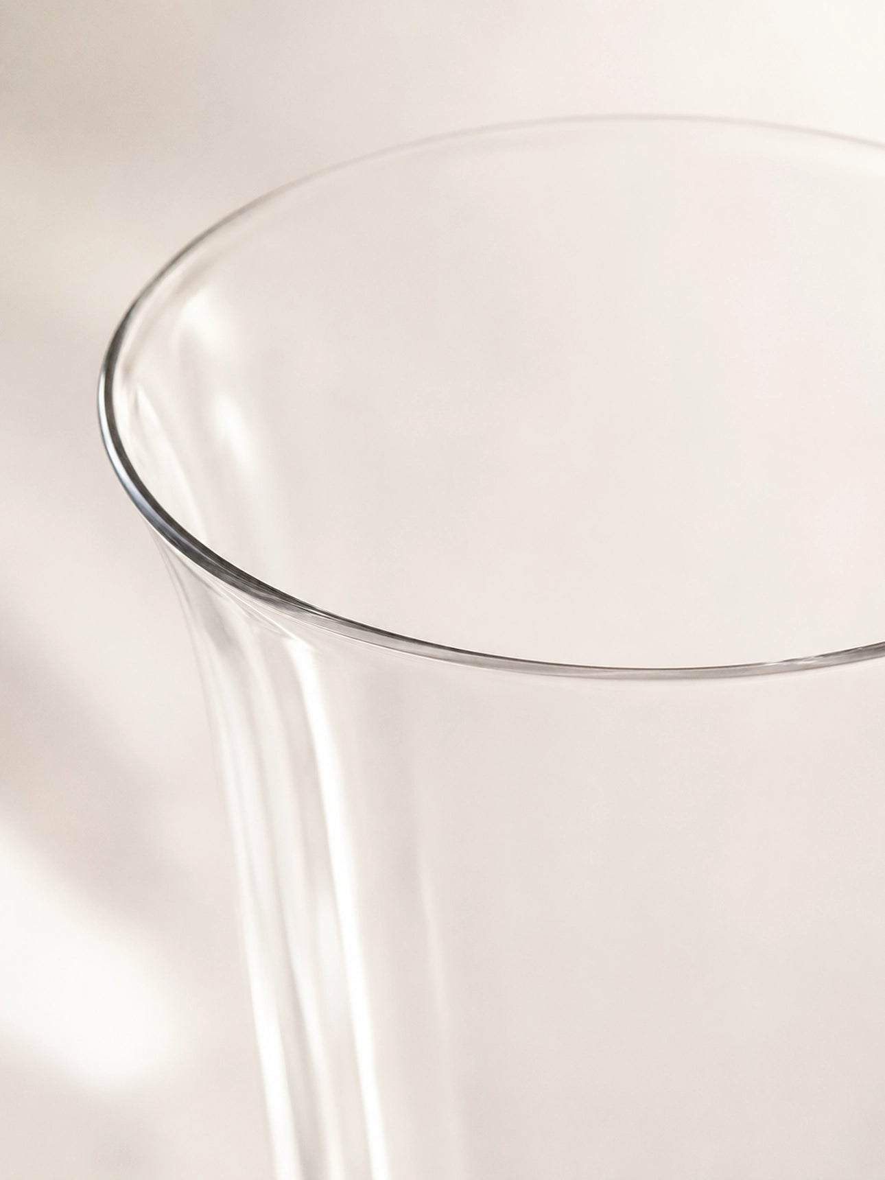 TALL STEMMED GLASS VASE