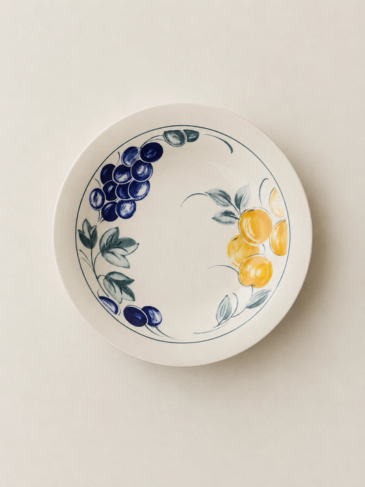 FRUIT EARTHENWARE DEEP PLATE