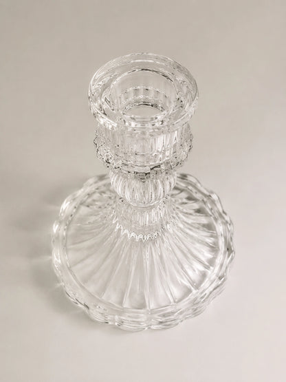 ROUND RIBBED CANDLESTICK