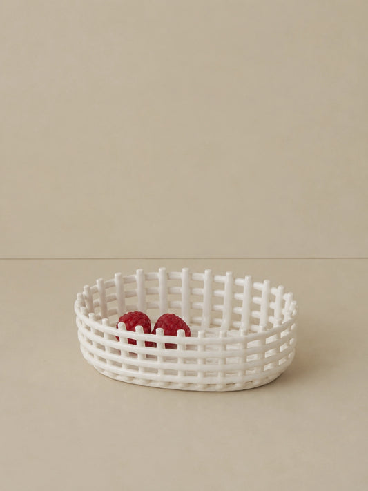 CERAMIC WOVEN BASKET