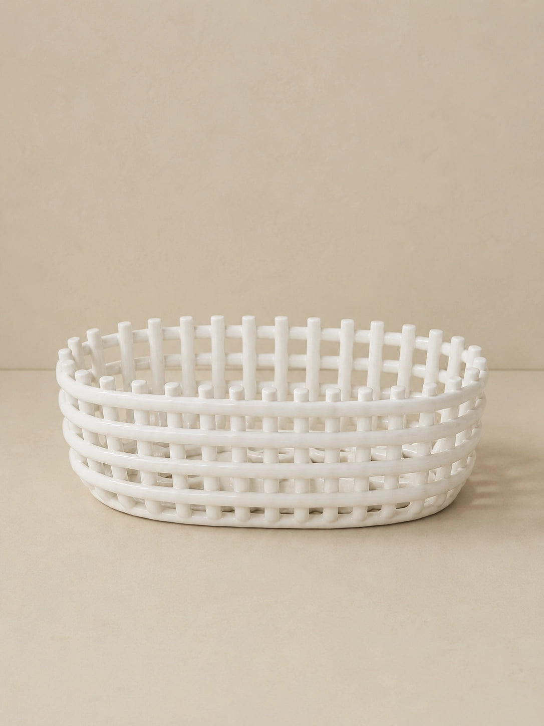 CERAMIC WOVEN BASKET