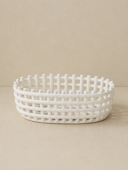 CERAMIC WOVEN BASKET