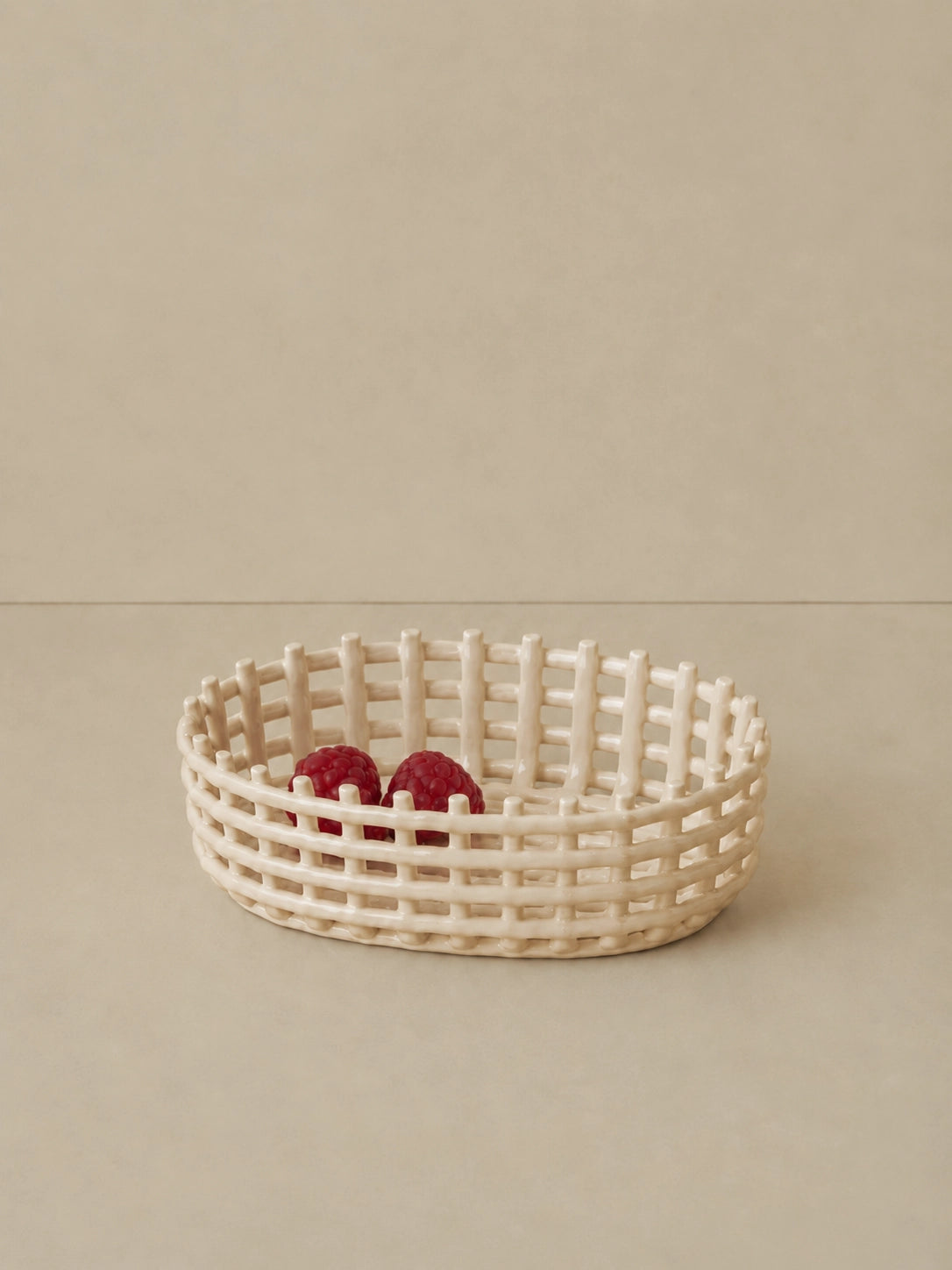 CERAMIC WOVEN BASKET