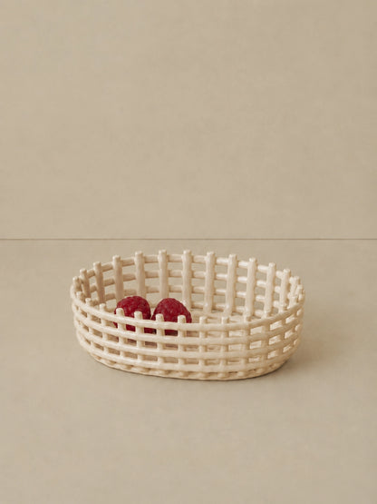 CERAMIC WOVEN BASKET