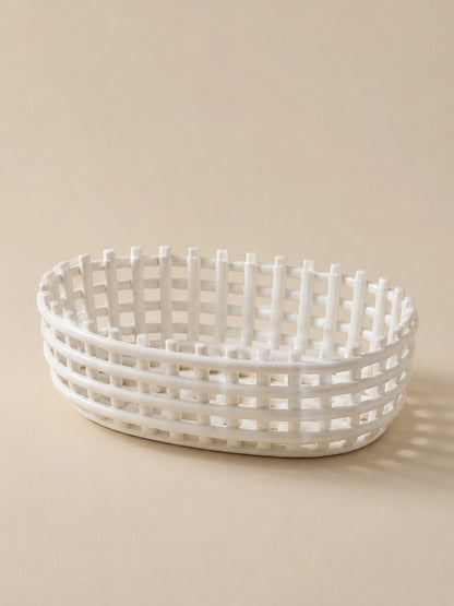 CERAMIC WOVEN BASKET