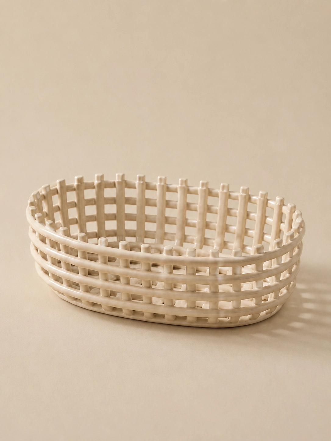 CERAMIC WOVEN BASKET
