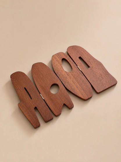 HANDCRAFTED SOLID WOOD  SCULPTURE