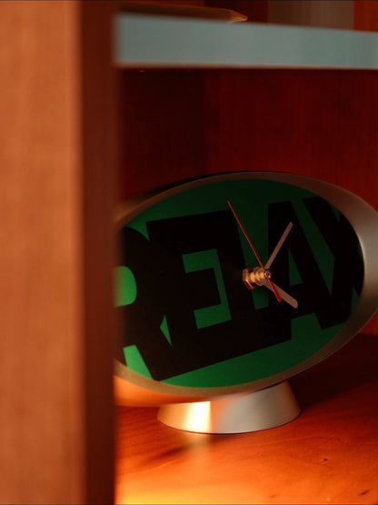BAUHAUS WORD DESK CLOCK