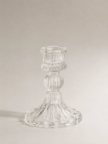 ROUND RIBBED CANDLESTICK